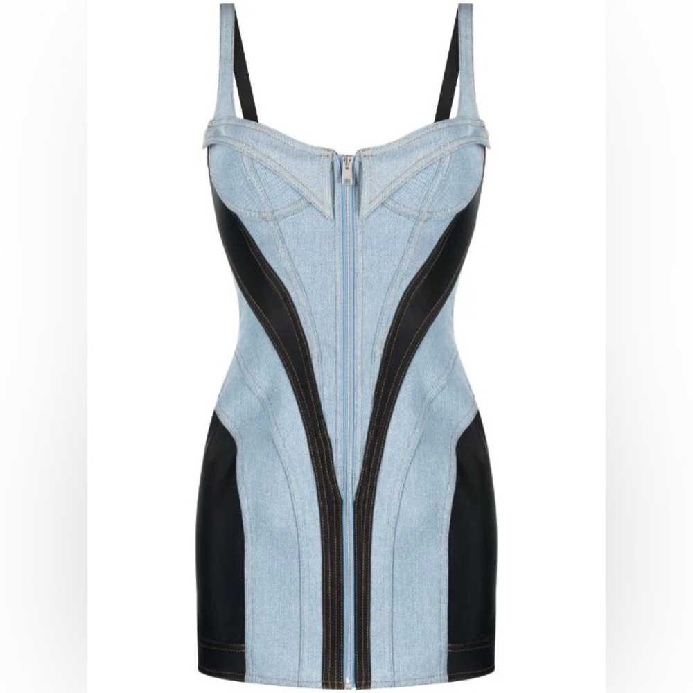Brand new never worn denim dress Mugler.